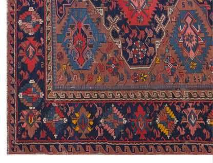 100+ Year Old Soumak Rug, 156 x 210 cm, 5'1" x 6'11"