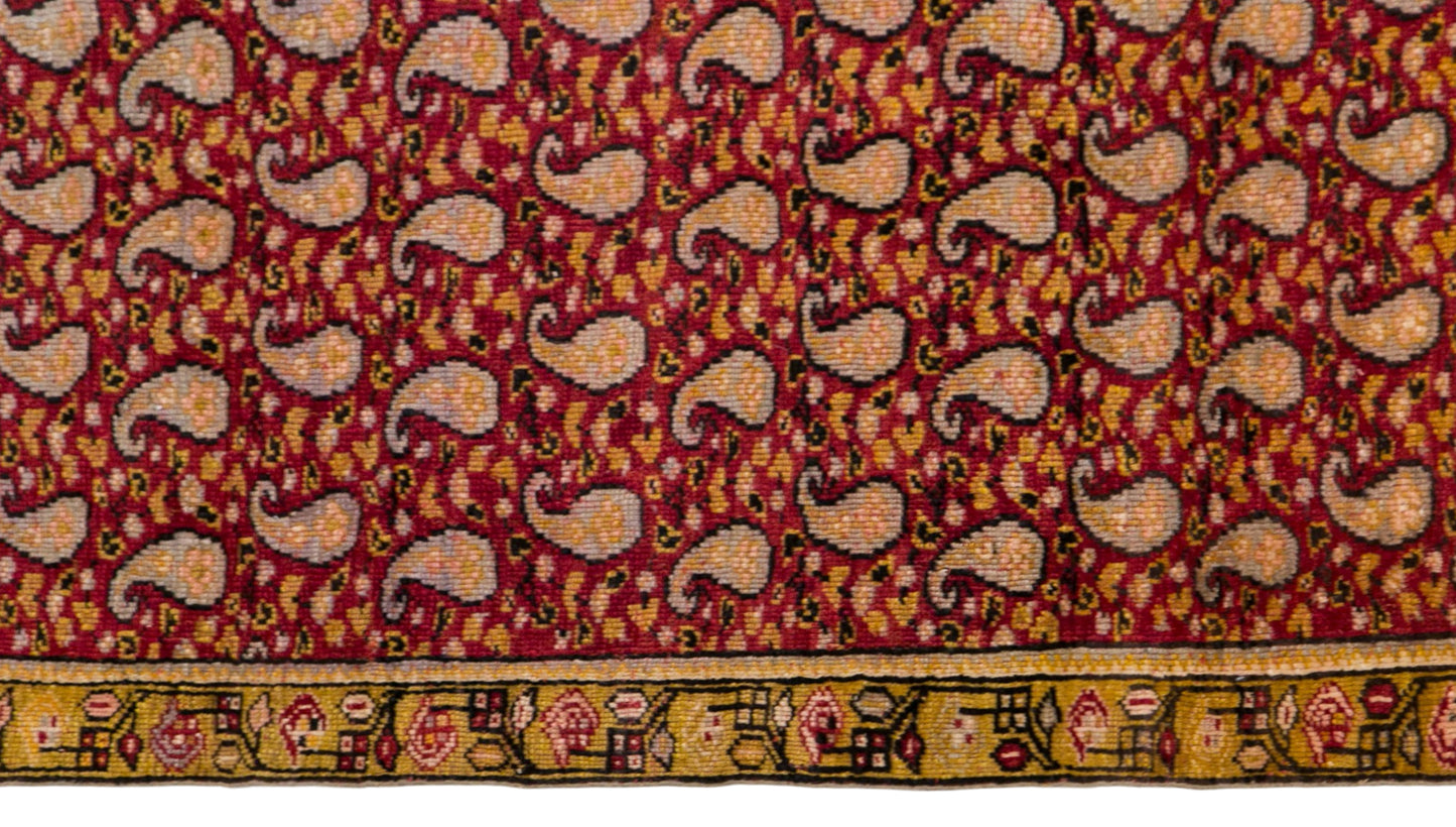 100+ Yr Caucasian Rug,  105 x 330 cm / 3.4 x 10.8 ft
