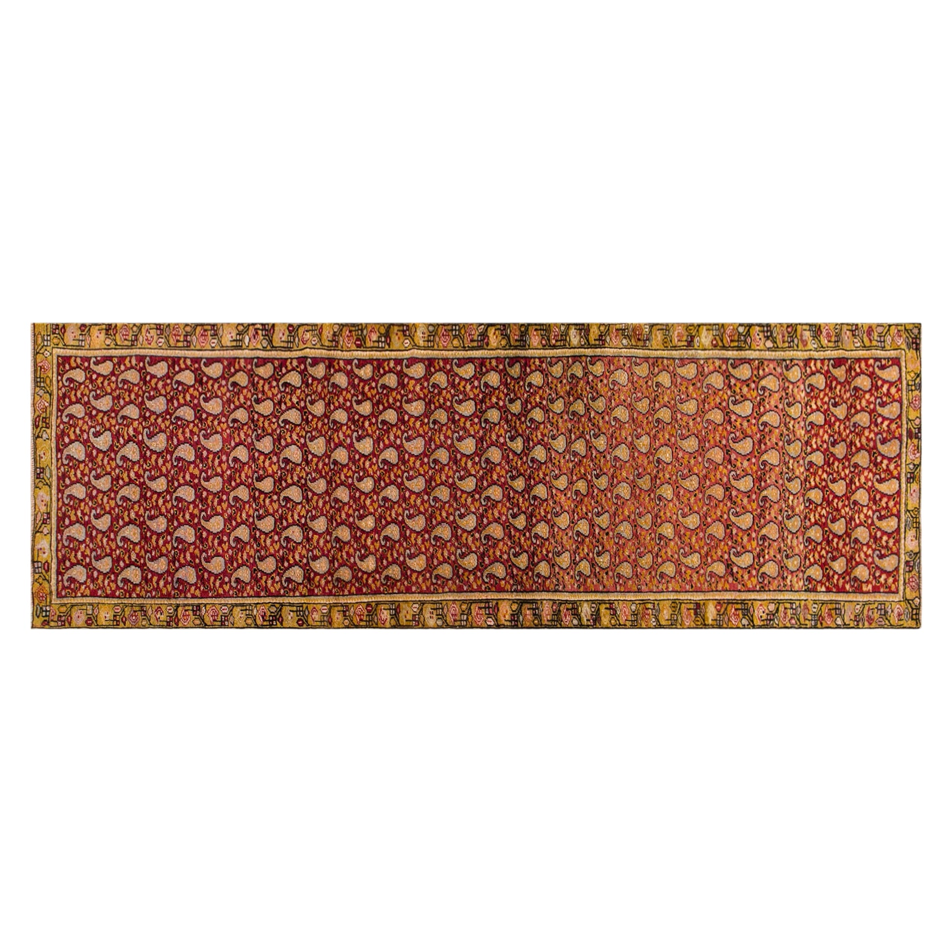 100+ Yr Caucasian Rug,  105 x 330 cm / 3.4 x 10.8 ft