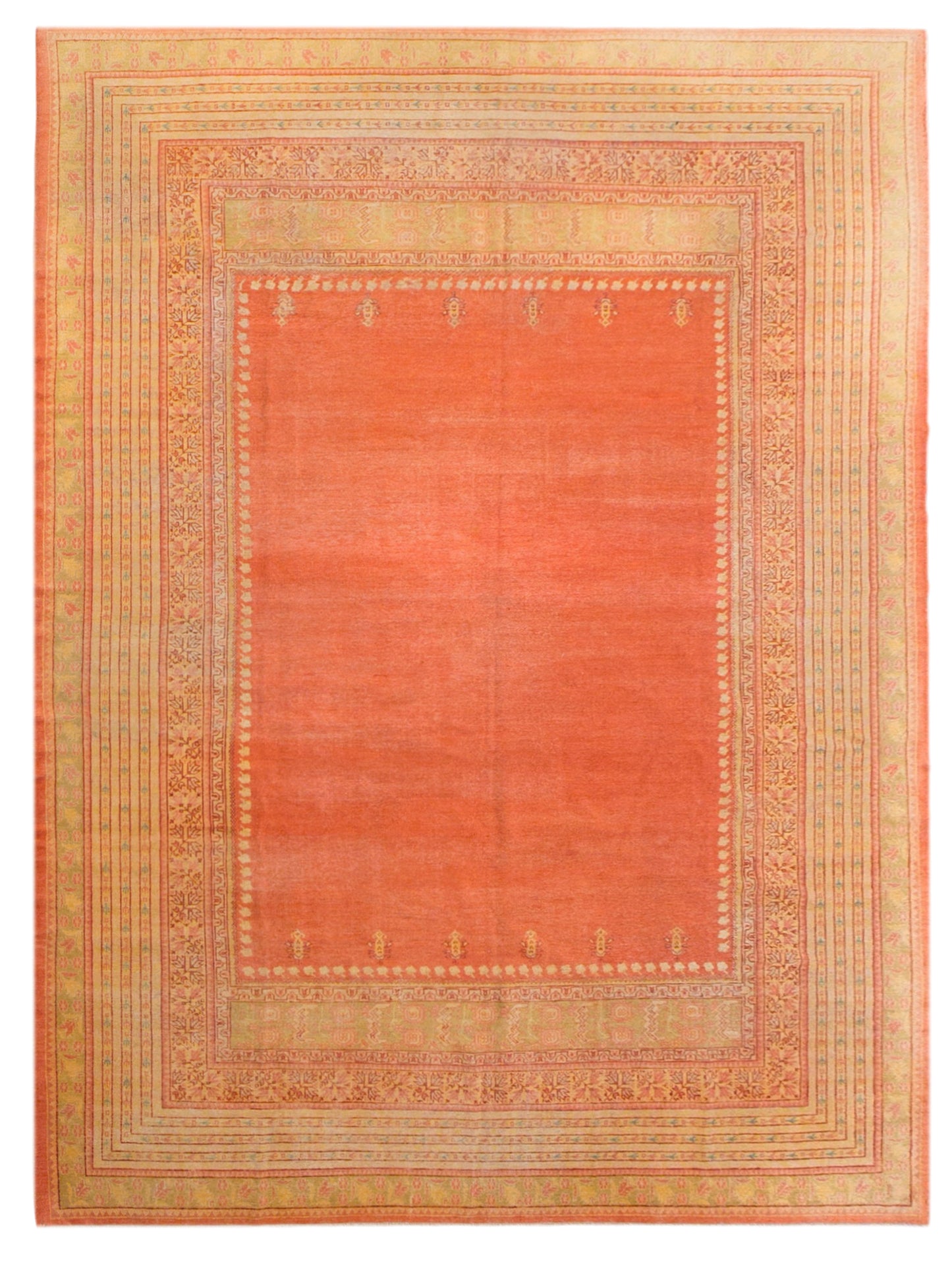 100+ Yr Old Antique Turkish Usak Rug, 300x400 cm / 9.10x13.1 ft