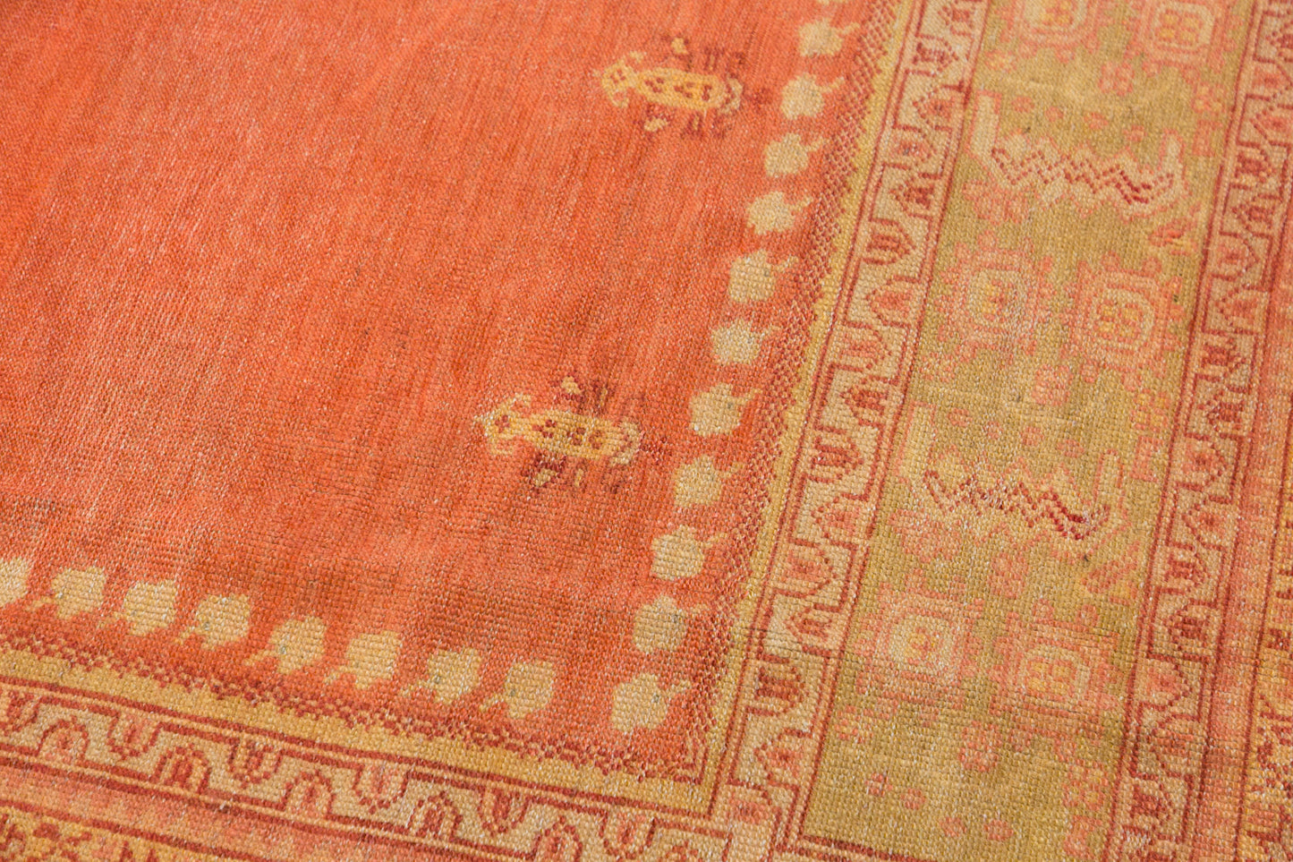 100+ Yr Old Antique Turkish Usak Rug, 300x400 cm / 9.10x13.1 ft