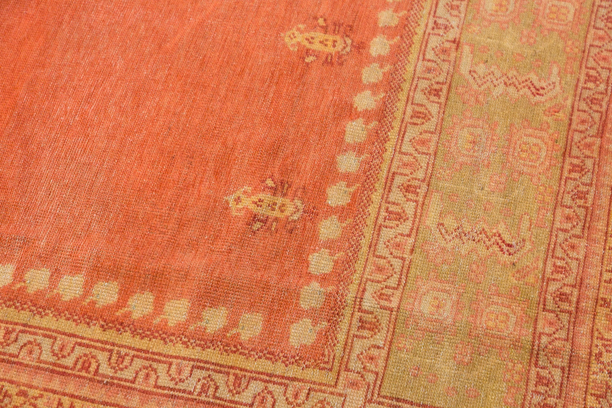 100+ Yr Old Antique Turkish Usak Rug, 300x400 cm / 9.10x13.1 ft