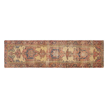 100-Year-Old Antique Oushak Runner Rug, 3'7" x 16'3" (110 x 495 cm)