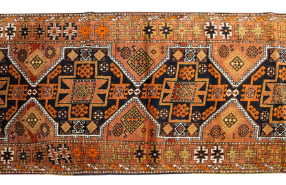 100 years old Malatya Runner Rug 3'4" x 11'4" feet 102 x 346 cm