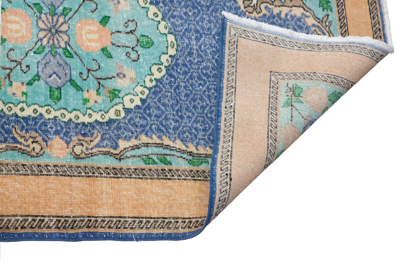 120x218 cm (3.9x7.2 ft) Vintage Oushak Rug
