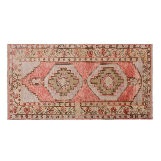 Vintage Oushak Rug – 120x250 cm / 3'11" x 8'2" feet