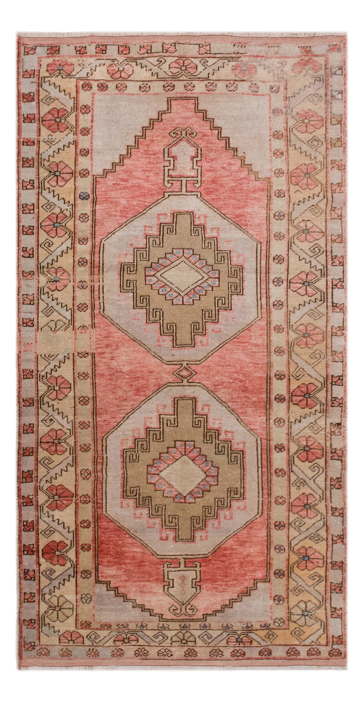 Vintage Oushak Rug – 120x250 cm / 3'11" x 8'2" feet