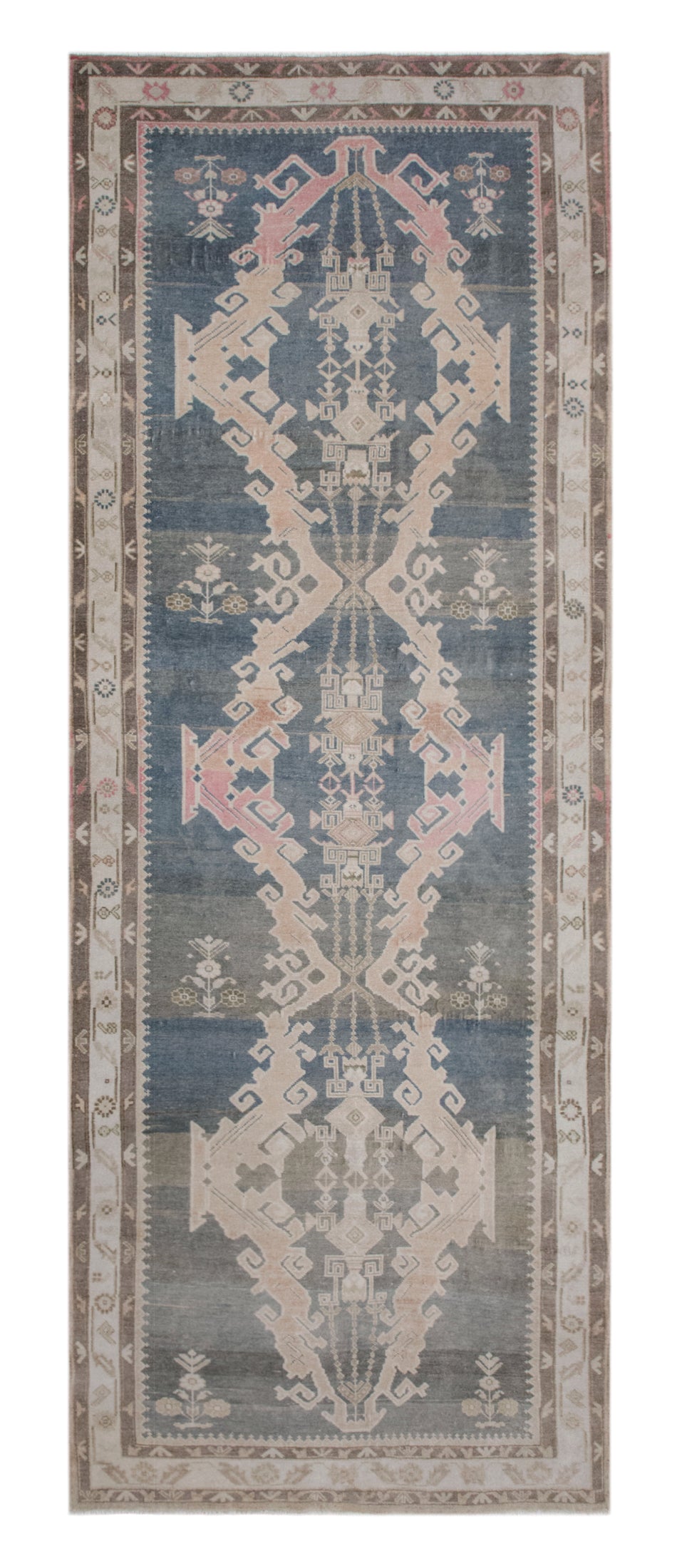 123x340 cm (4x11.2 ft) Vintage Oushak Runner Rug