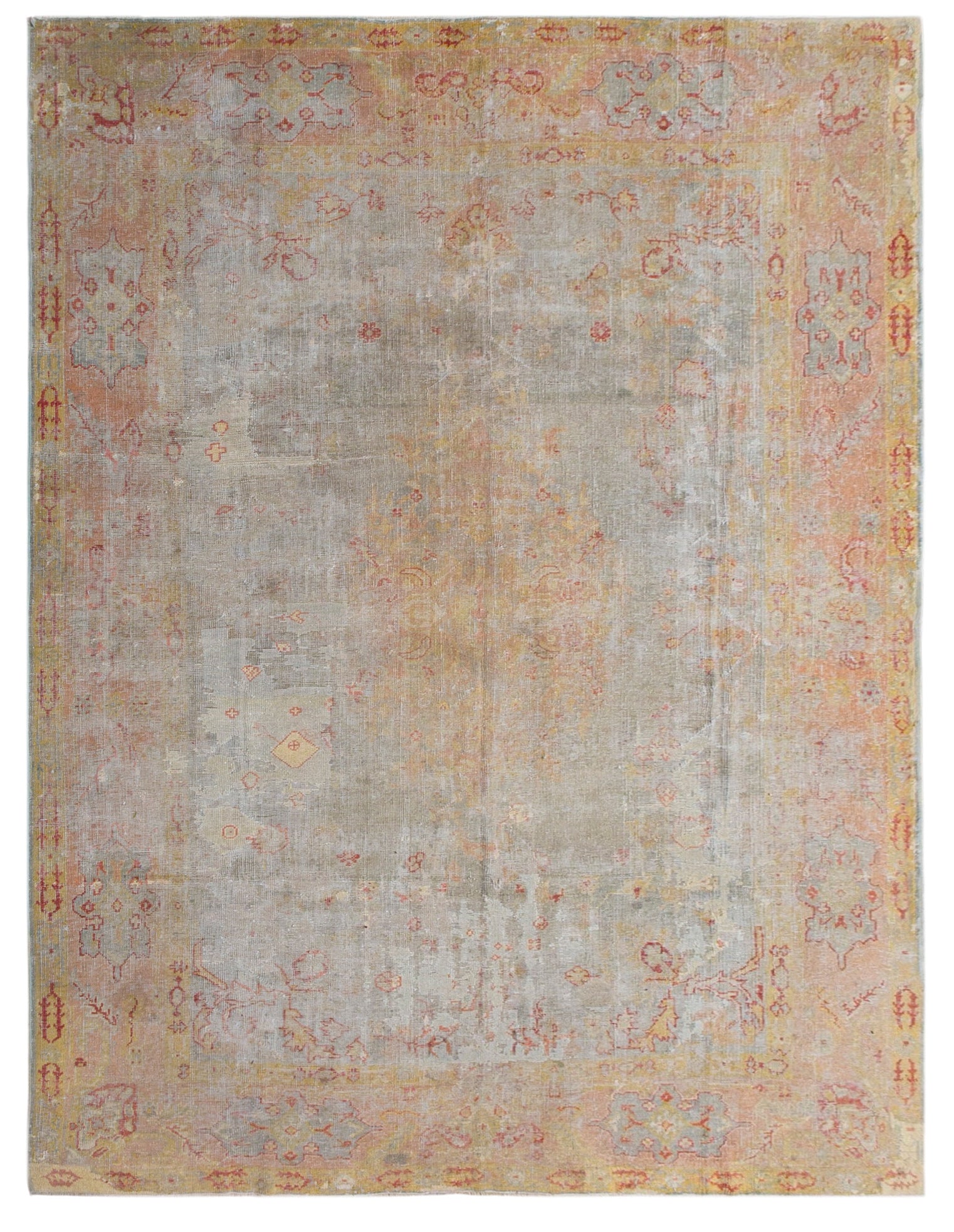 130 Years Old Turkish Rug 9'8" x 12'10" (295x390 cm)
