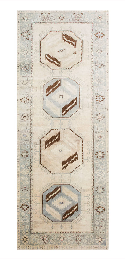 140x370 cm (4.6x12.1 ft) Vintage Oushak Runner Rug