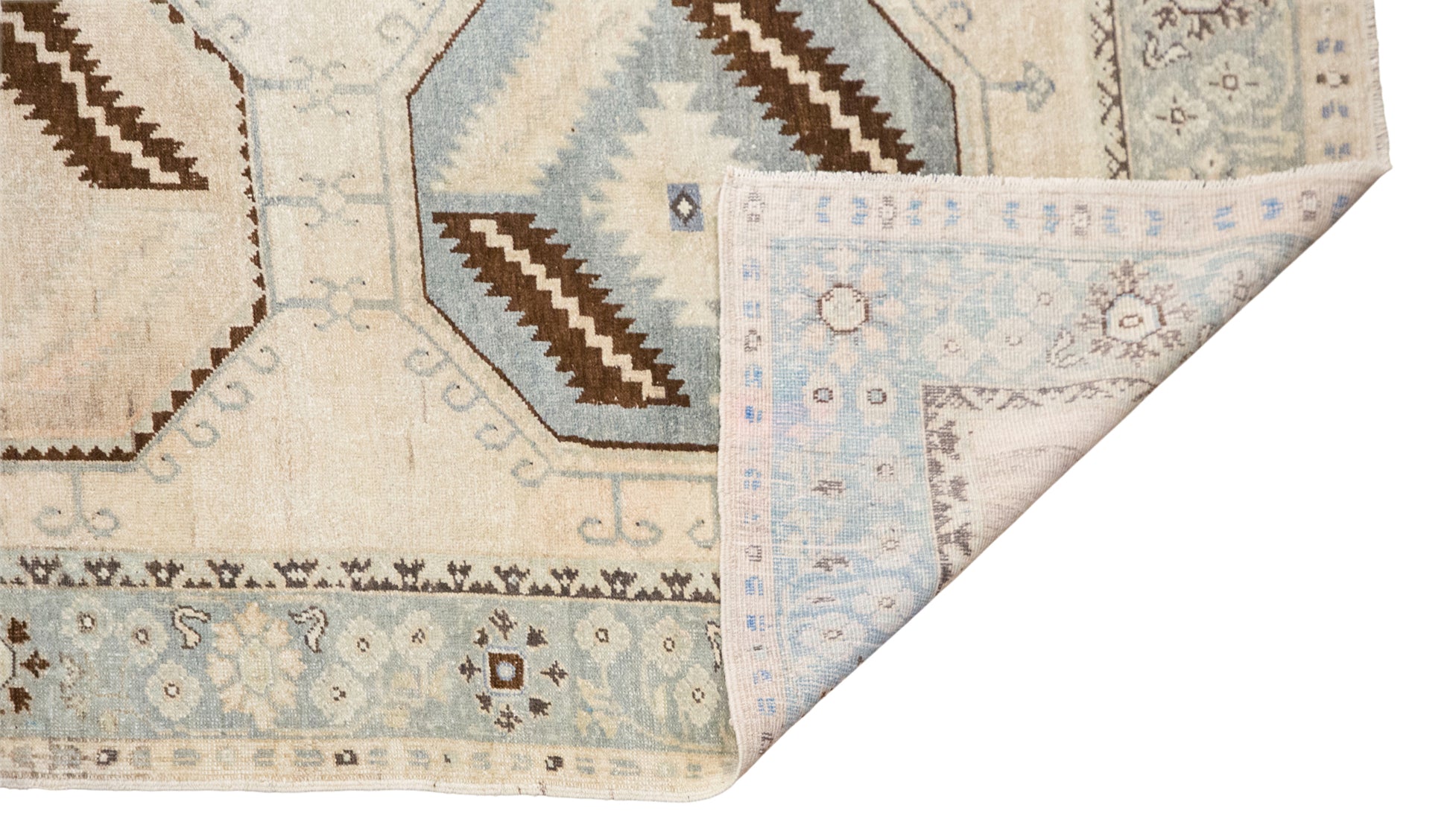 140x370 cm (4.6x12.1 ft) Vintage Oushak Runner Rug