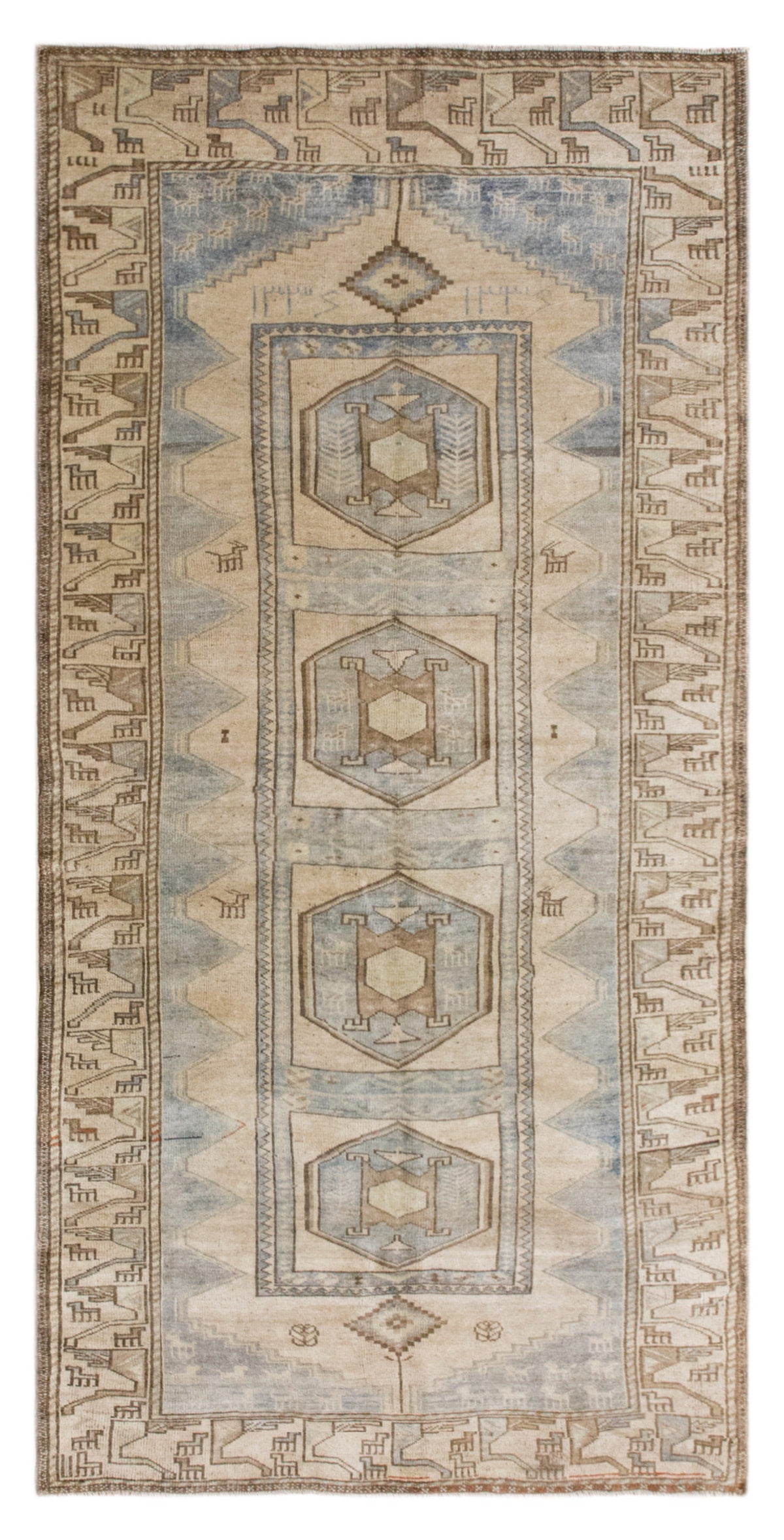 Large Vintage Rug – 157x315 cm / 5'2" × 10'4" feet