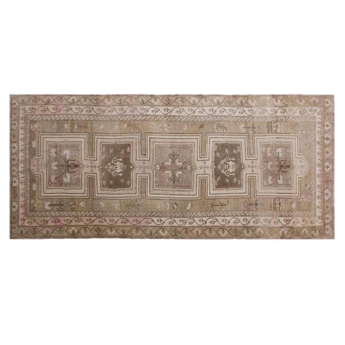 Kurdish Kars Runner Rug – 195x400 cm / 6'4" × 13'1" feet