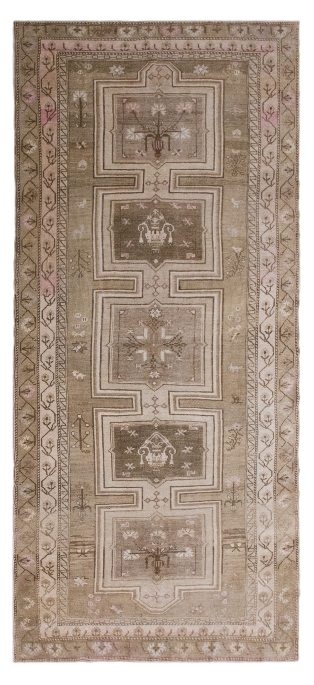 Kurdish Kars Runner Rug – 195x400 cm / 6'4" × 13'1" feet
