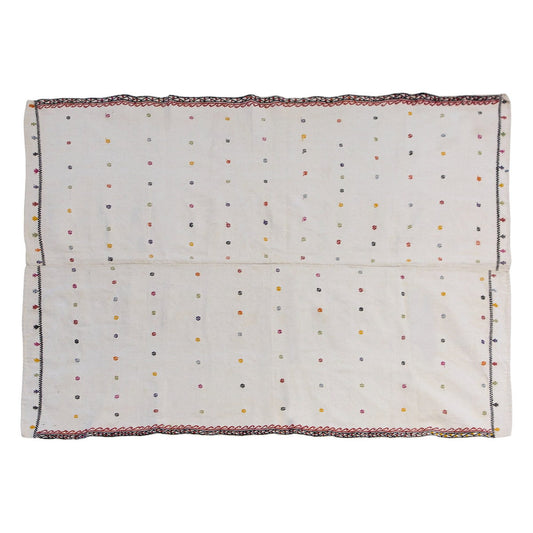 1960s Vintage Turkish Kilim Rug – 138 x 185 cm | 4'6" x 6'1" ft
