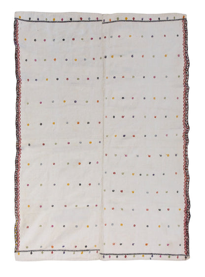 1960s Vintage Turkish Kilim Rug – 138 x 185 cm | 4'6" x 6'1" ft