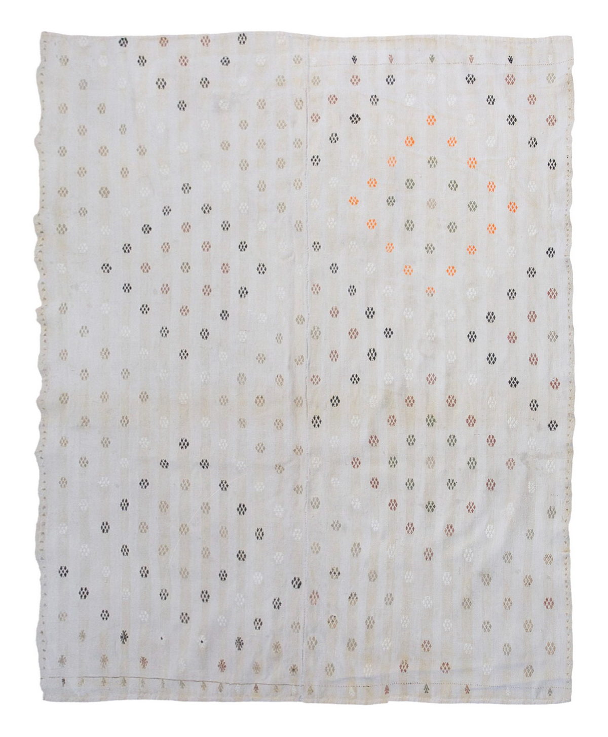 1960s Vintage Turkish Kilim Rug – 178 x 218 cm | 5'10" x 7'2"
