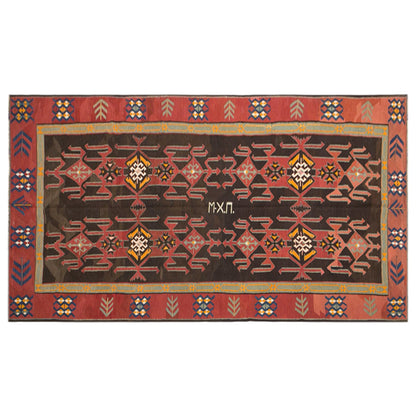 Antique Caucasian Avar Kilim 6.1 x 12.6 feet 187 x 385 cm