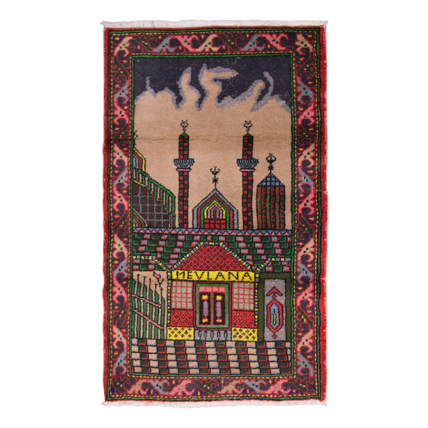 Prayer Rug 2.6 x 4.3 feet 80 x 130 cm