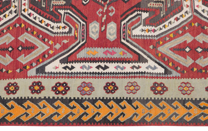 Vintage Hattuşaş kilim, 195 x 406 cm / 6.4 x 13 feet