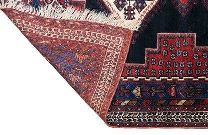 Vintage Turkish Small Rug, 125 x 145 cm / 4.1 x 4.8 feet