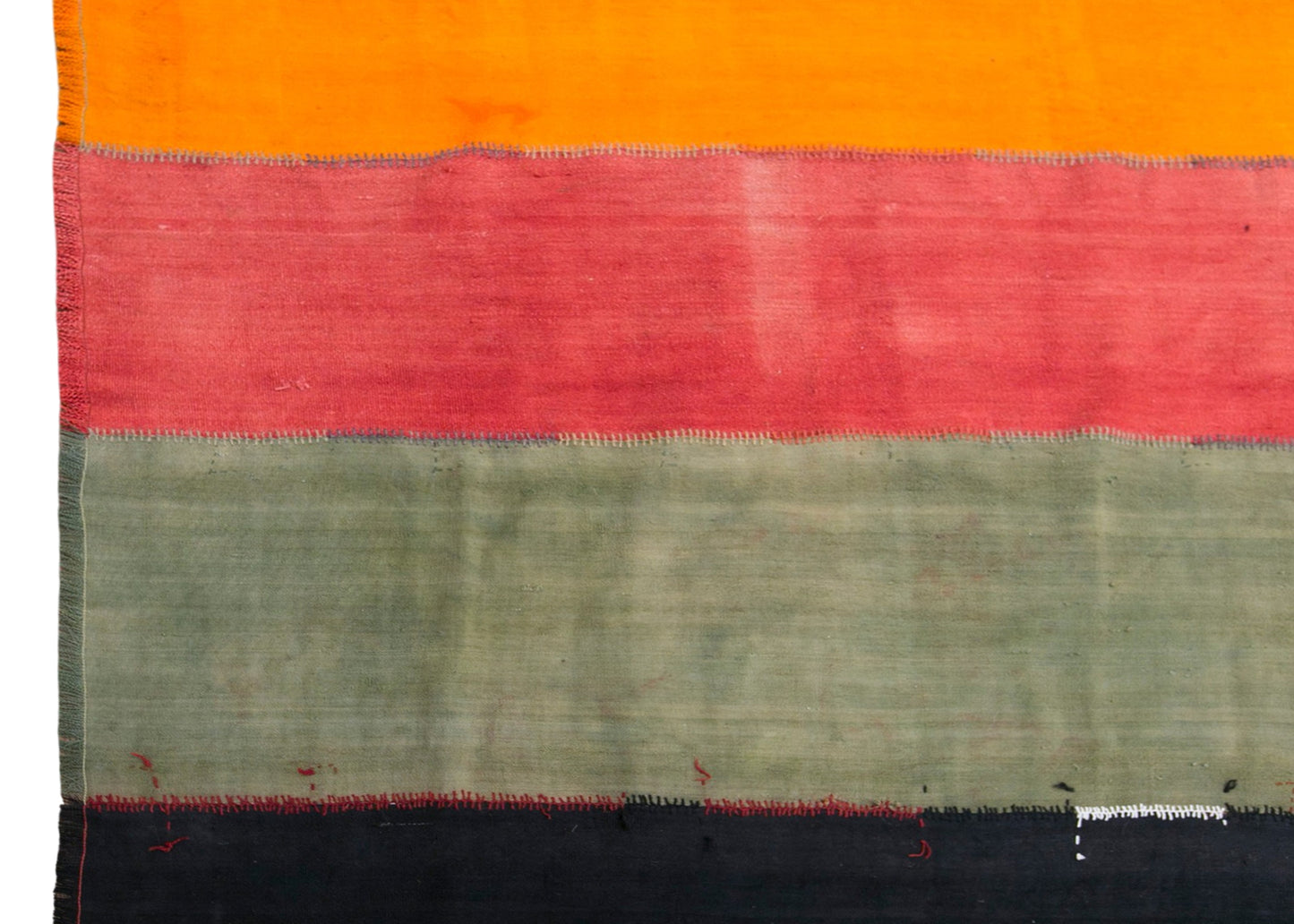 Vintage Turkish Curtain Kilim Rug, 9.7 x 13 ft, 296 x 400 cm, Handwoven Turkish Wool Kilim