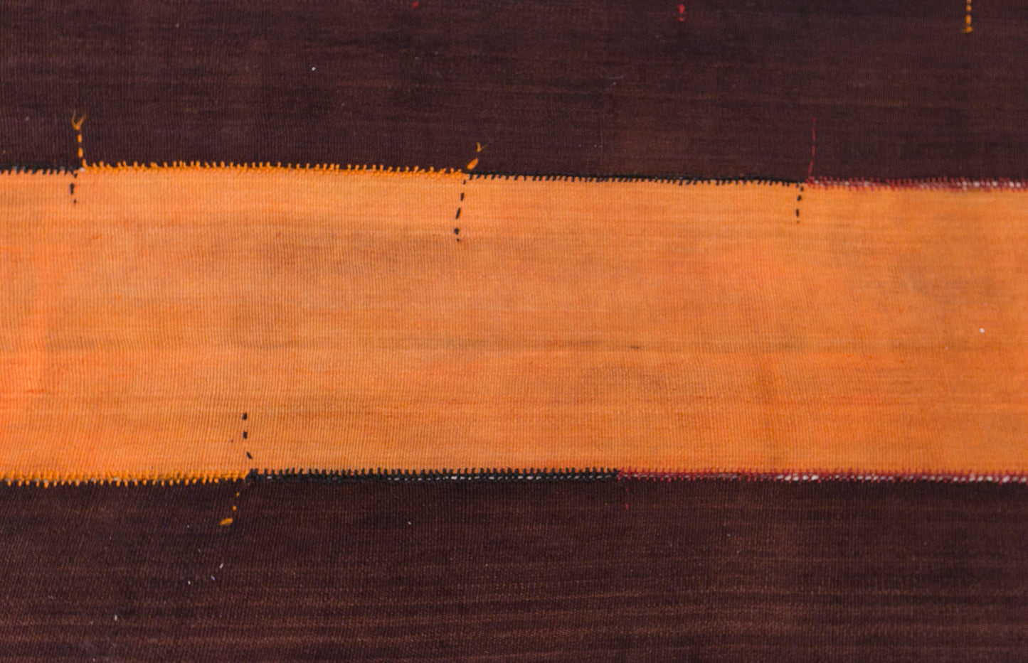 Vintage Konya Cihanbeyli Curtain Kilim Rug, 4.9 x 15 ft, 150 x 445 cm, Handwoven Turkish Wool Kilim