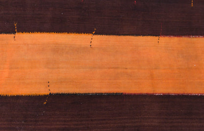 Vintage Konya Cihanbeyli Curtain Kilim Rug, 4.9 x 15 ft, 150 x 445 cm, Handwoven Turkish Wool Kilim