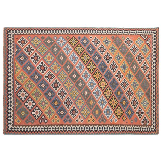 Antique Kilim Rug 4.8 x 8.4 feet 145 x 255 cm