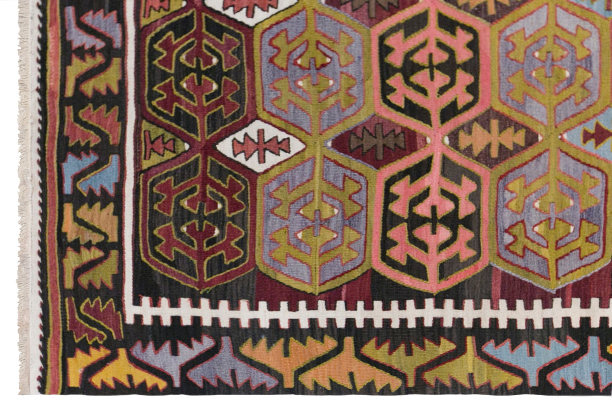 Vintage Sivrihisar Kilim, 165 x 350 cm / 5.4 x 11 feet
