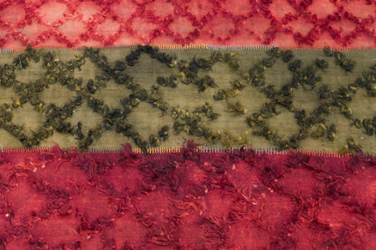 Vintage Turkish Curtain Kilim Rug, 8.4 x 12 ft, 256 x 365 cm, Handwoven Turkish Wool Kilim