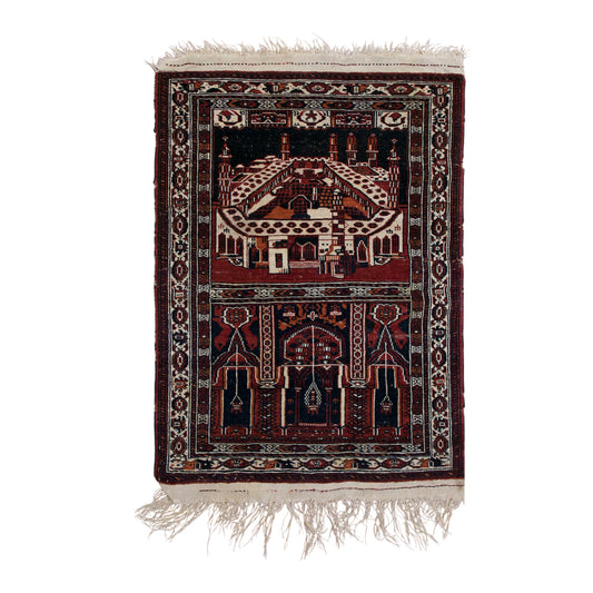 Prayer Rug 2.7 x 3.6 feet 81 x 110 cm