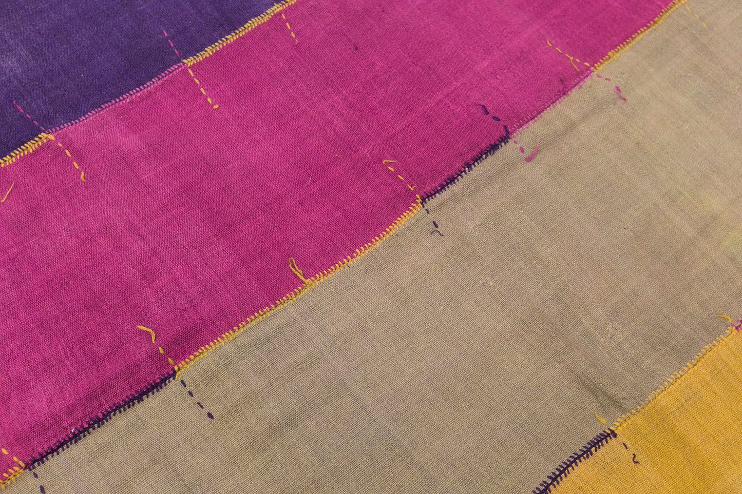 Vintage Konya Cihanbeyli Curtain Kilim Rug, 5.2 x 11 ft, 160 x 345 cm, Handwoven Turkish Wool Kilim