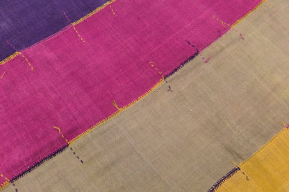 Vintage Konya Cihanbeyli Curtain Kilim Rug, 5.2 x 11 ft, 160 x 345 cm, Handwoven Turkish Wool Kilim