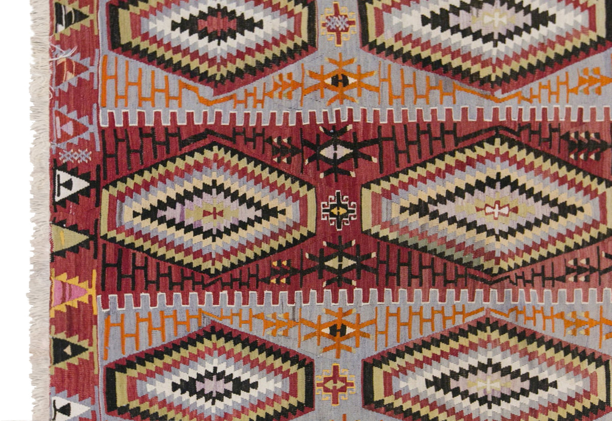 Vintage Oushak Kilim, 175 x 340 cm / 5.7 x 11 feet