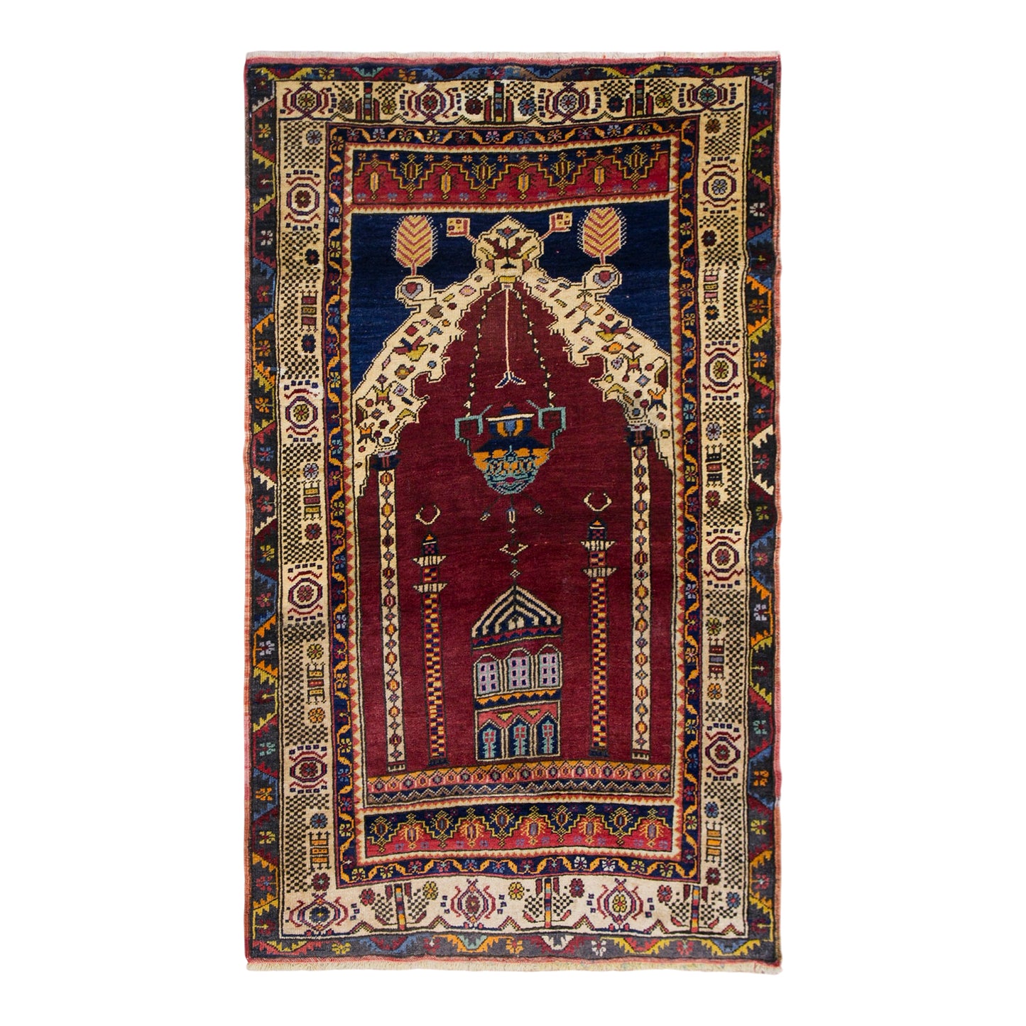 Prayer Rug 3.4 x 5.9 feet 105 x 180 cm