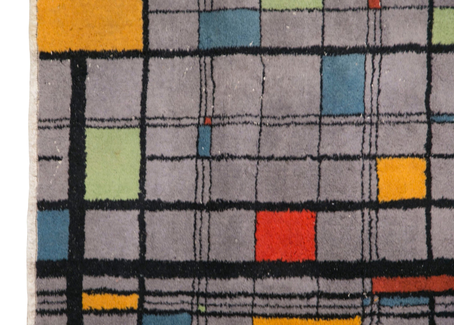 Modern Turkish Area Rug, 3.4x6.2 ft, 105x190 cm