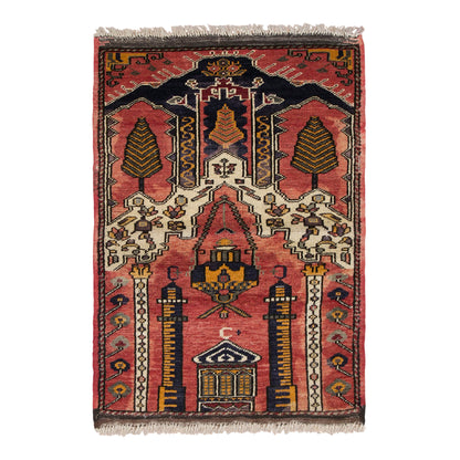 Prayer Rug 2.5 x 3.1 feet 75 x 95 cm