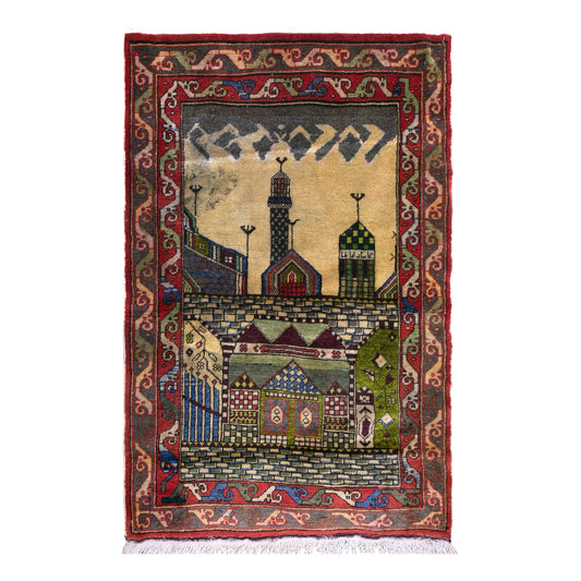 Prayer Rug 3.6 x 4.8 feet 110 x 147 cm