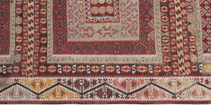 Vintage Kayseri Kilim, 200 x 400 cm / 6.6 x 13 feet