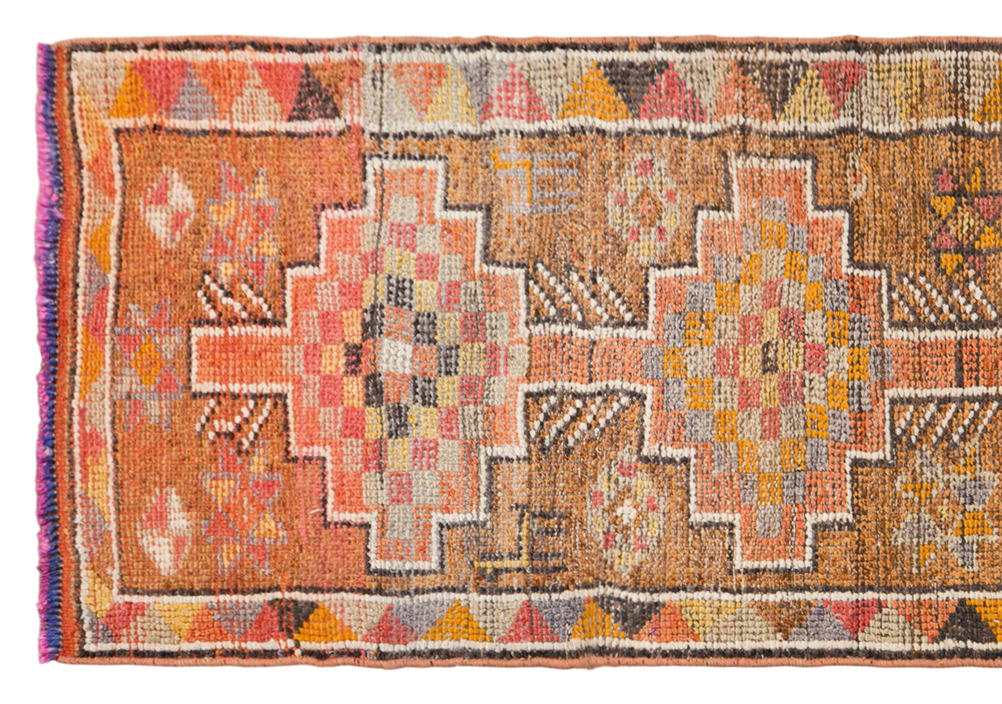Vintage Turkish Runner Rug, 2.7x9.8 ft, 82x300 cm