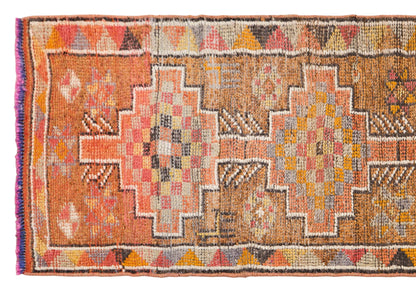 Vintage Turkish Runner Rug, 2.7x9.8 ft, 82x300 cm