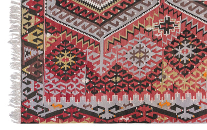 Vintage Oushak Kilim, 190 x 360 cm / 6.2 x 12 feet