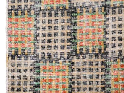 Modern Turkish Area Rug, 3.9x6.2 ft, 118x188 cm