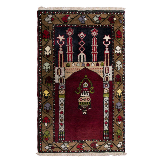 Prayer Rug 2.5 x 4.3 feet 75 x 130 cm