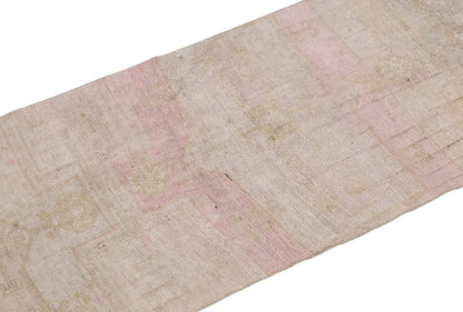2'10" x 12'8" | 86 x 387 cm,  Handwoven Hallway Runner, 1960s Muted Colors