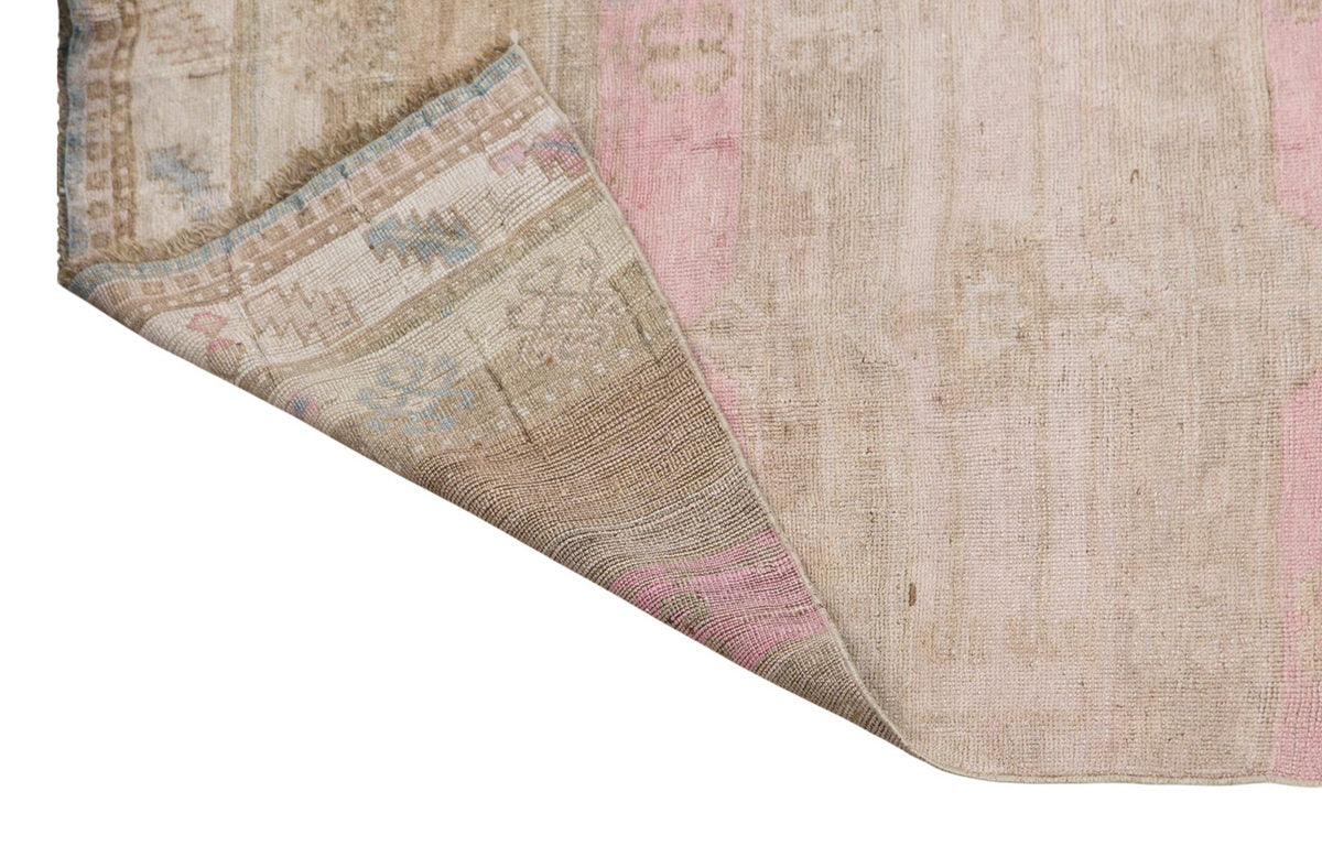 2'10" x 12'8" | 86 x 387 cm,  Handwoven Hallway Runner, 1960s Muted Colors