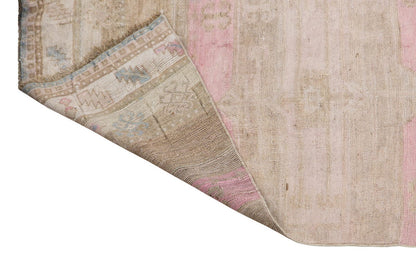 2'10" x 12'8" | 86 x 387 cm,  Handwoven Hallway Runner, 1960s Muted Colors