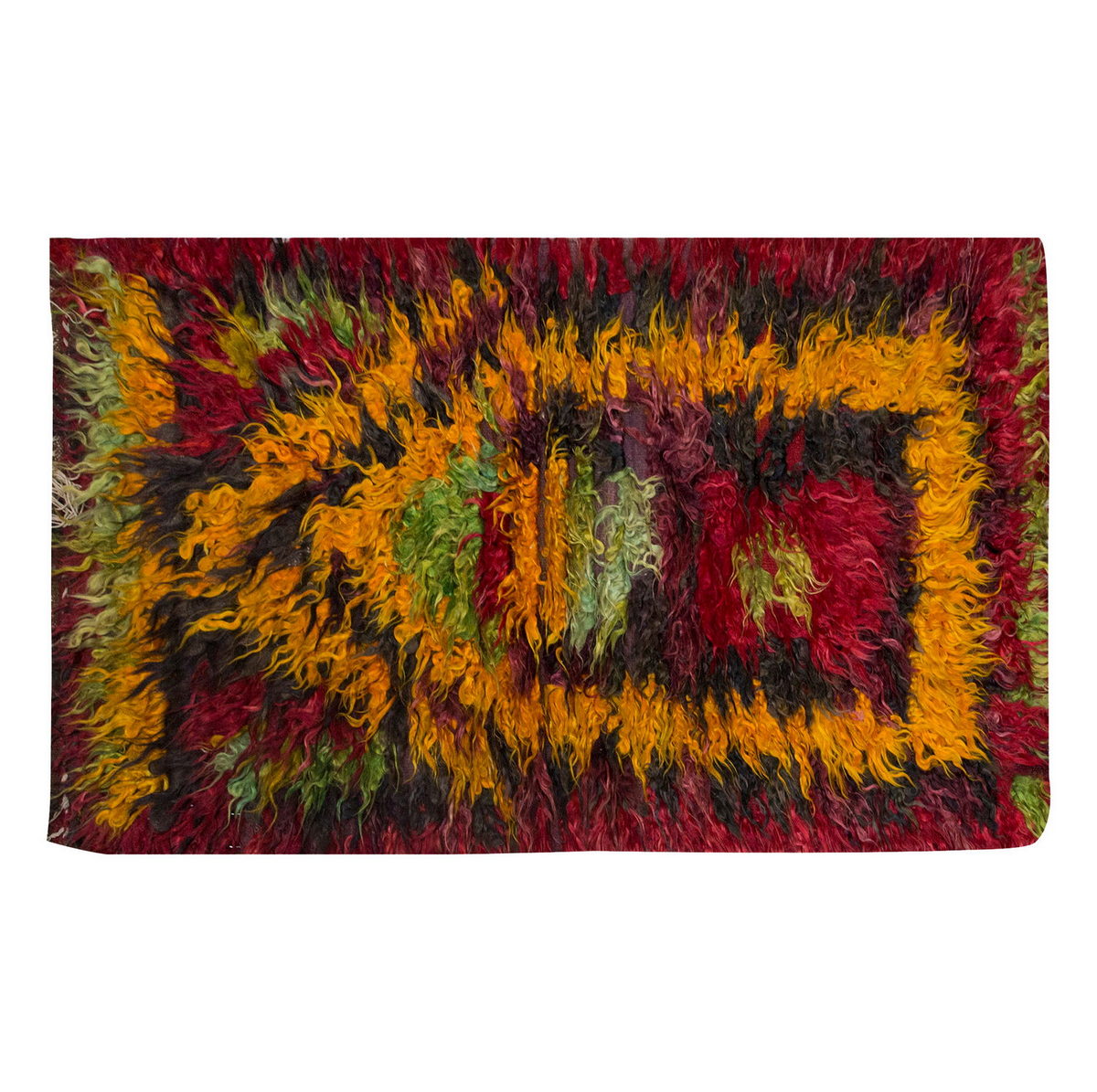 2'4"x4 ft Turkish Tulu,Tulu Rug, Karapınar Tulu Rug, Vintage Tulu 72 x 122 cm