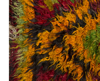 2'4"x4 ft Turkish Tulu,Tulu Rug, Karapınar Tulu Rug, Vintage Tulu 72 x 122 cm